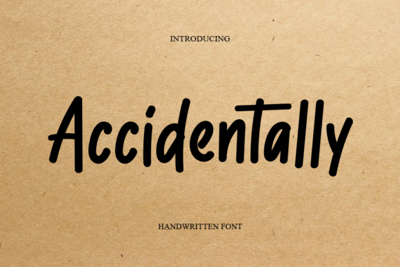 Accidentally: A Script Handwritten Font for Editorial Design