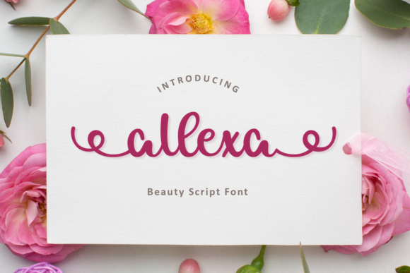 Allexa: A Script Handwritten Font for Elegant Branding and Creative Design