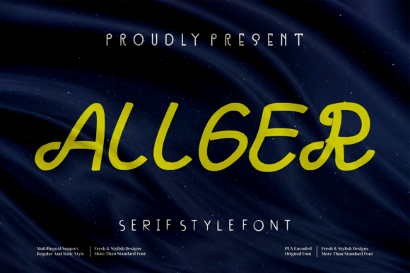 Allger: The Handwritten Font That Elevates Your Brand
