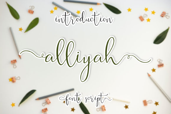 Alliyah: A Script Handwritten Font for Creative Makers