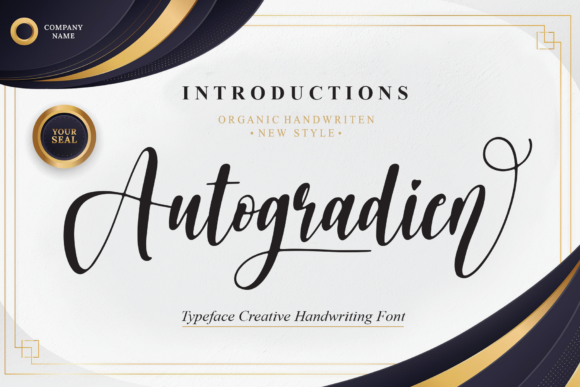 Autogradien: A Timeless Script Font for Campaign Creativity