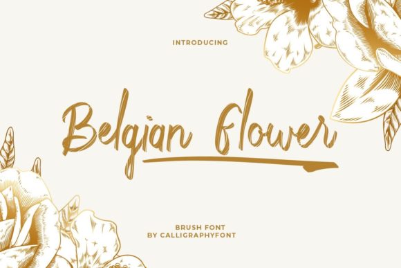 Belgian Flower: A Handwritten Font for Creative Crafters
