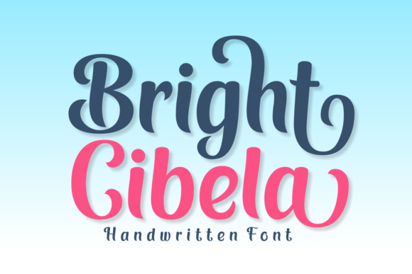Bright Cibela: A Handwritten Font for Editorial Magic