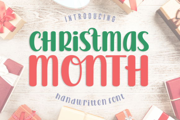 Christmas Month: A Festive Script Font for Editorial Design