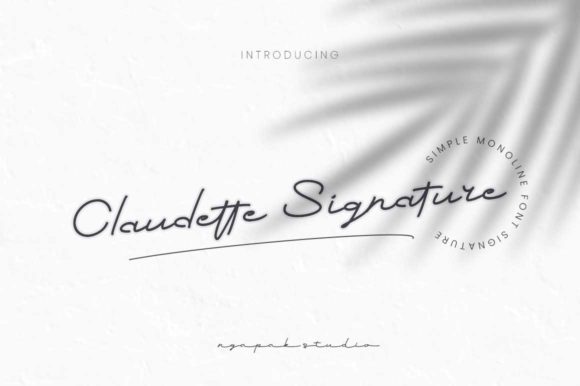 Claudette Signature: A Script Handwritten Font for Creative Makers