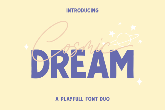 Cosmic Dream: A Script Handwritten Font for Creative Crafters