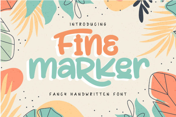 Discover the Charm of Fine Marker Font