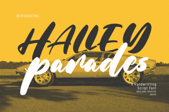 Halley Parades: The Ultimate Script Handwritten Font for Digital Marketers