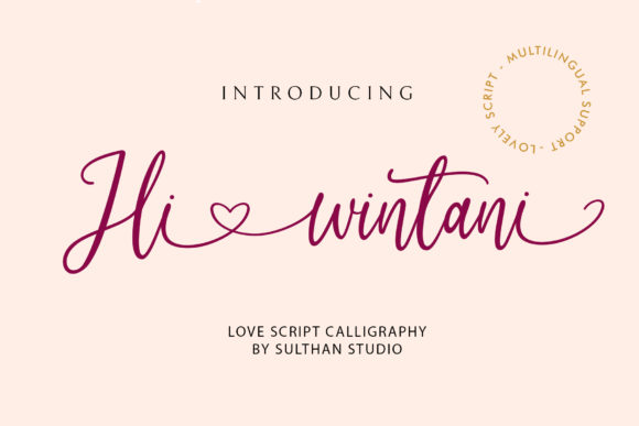 Hi Wintani: A Romantic Script Font for Luxury Branding