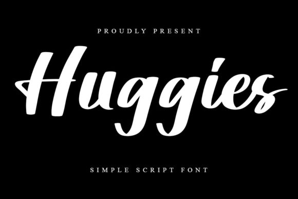 Huggies: A Script Handwritten Font for Editorial Design