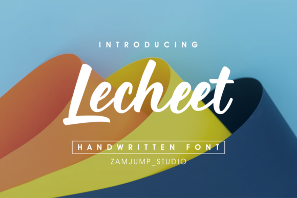 Lecheet: A Script Handwritten Font for Editorial Design and Branding
