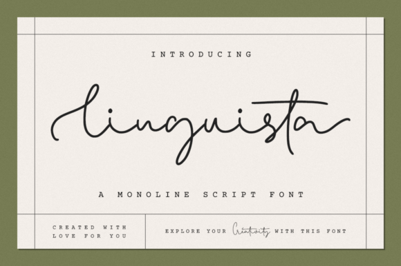 Linguista: A Script Font with Timeless Charm