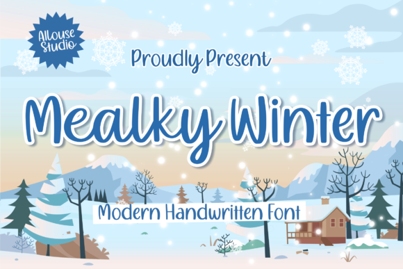 Mealky Winter: A Handwritten Font for Romantic Editorial Design