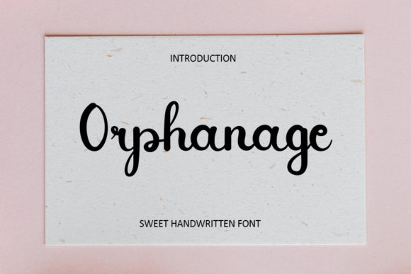 Orphanage: A Luxury Handwritten Font for Modern Web Design