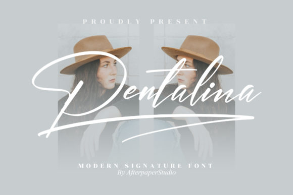 Pentalina: A Script Handwritten Font for Editorial Design and Branding