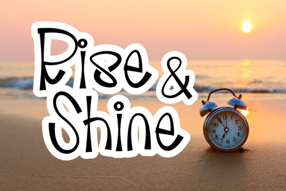 Rise and Shine: The Perfect Script Handwritten Font for Crafters and Designers