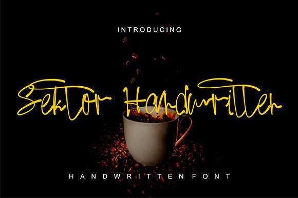 Sektor Coffee: A Bold Script Font for Creative Projects