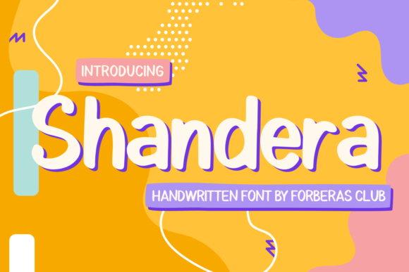 Shandera: A Playful Script Handwritten Font for Creative Design