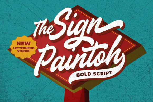The Sign Paintoh: A Bold Script Font for Retro Branding