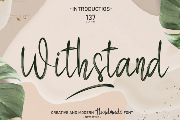 Withstand: A Script Handwritten Font for Creative Campaigns