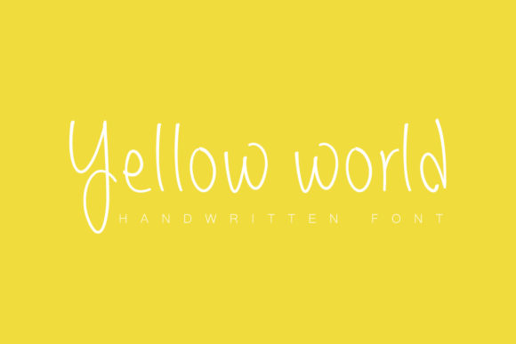 Yellow World: A Script Handwritten Font for Web Design and Brand Identity